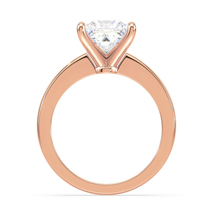 Princess-Cut Solitaire Diamond Ring