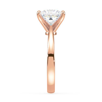 Princess-Cut Solitaire Diamond Ring