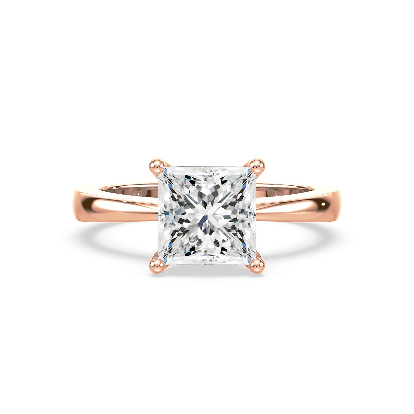 Princess-Cut Solitaire Diamond Ring