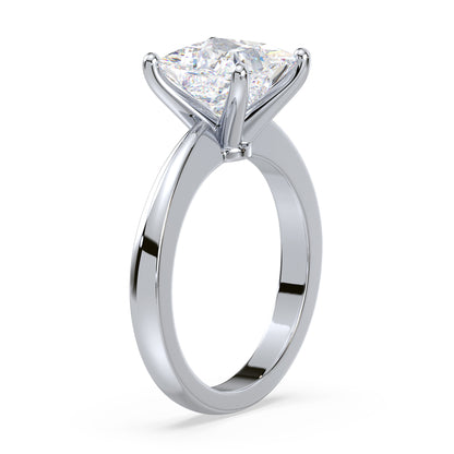 Princess-Cut Solitaire Diamond Ring