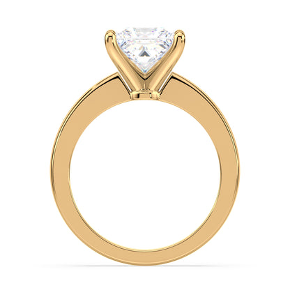 Princess-Cut Solitaire Diamond Ring