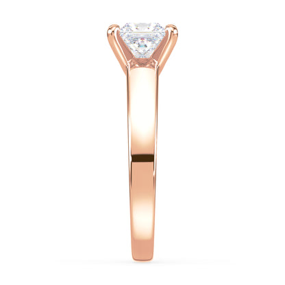Classic Princess-Cut Solitaire Diamond Ring