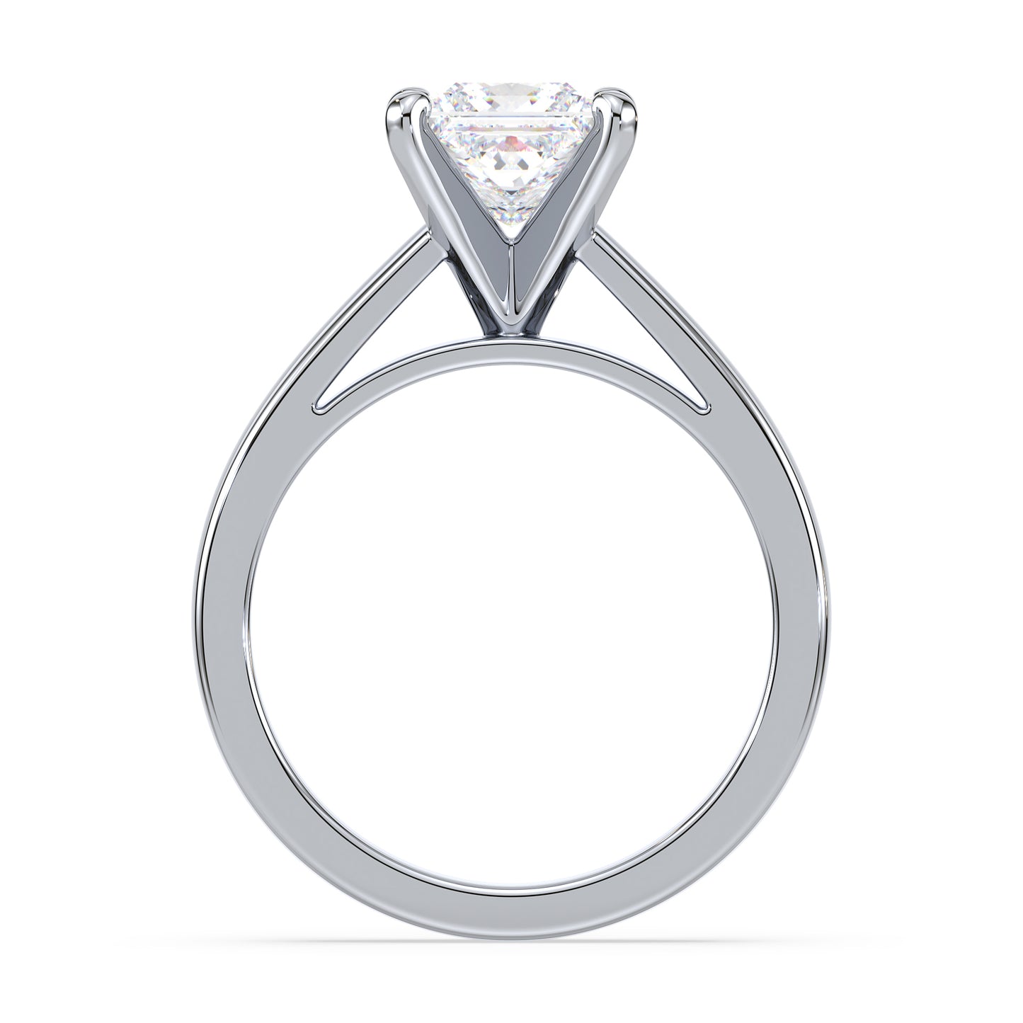 Classic Princess-Cut Solitaire Diamond Ring