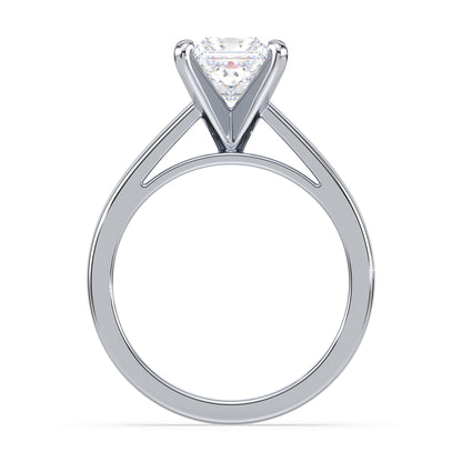 Classic Princess-Cut Solitaire Diamond Ring