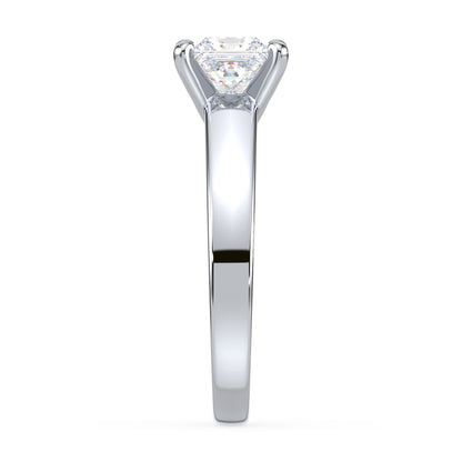 Classic Princess-Cut Solitaire Diamond Ring