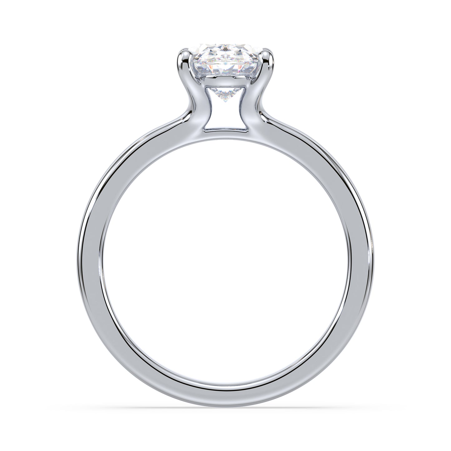 Timeless Oval-Cut Solitaire Diamond Ring