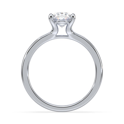 Timeless Oval-Cut Solitaire Diamond Ring