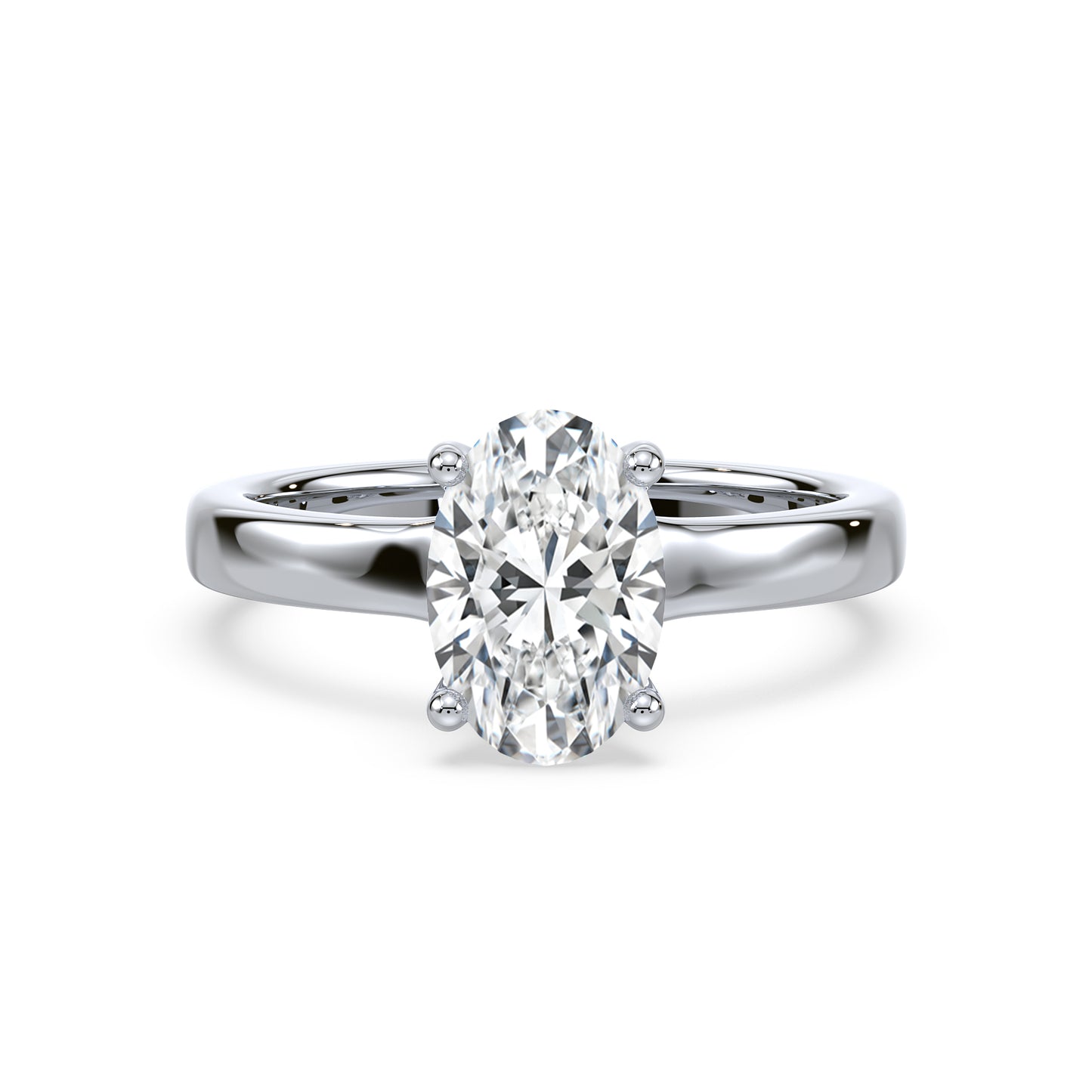 Timeless Oval-Cut Solitaire Diamond Ring