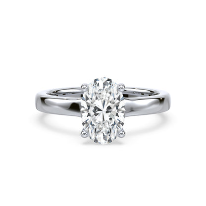 Timeless Oval-Cut Solitaire Diamond Ring
