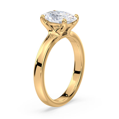 Timeless Oval-Cut Solitaire Diamond Ring