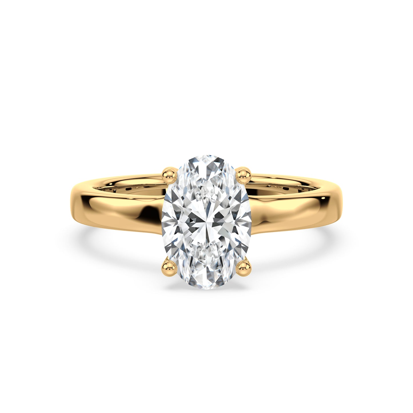 Timeless Oval-Cut Solitaire Diamond Ring