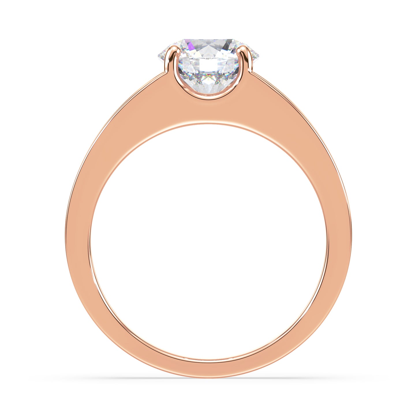 Contemporary Open Band Diamond Ring
