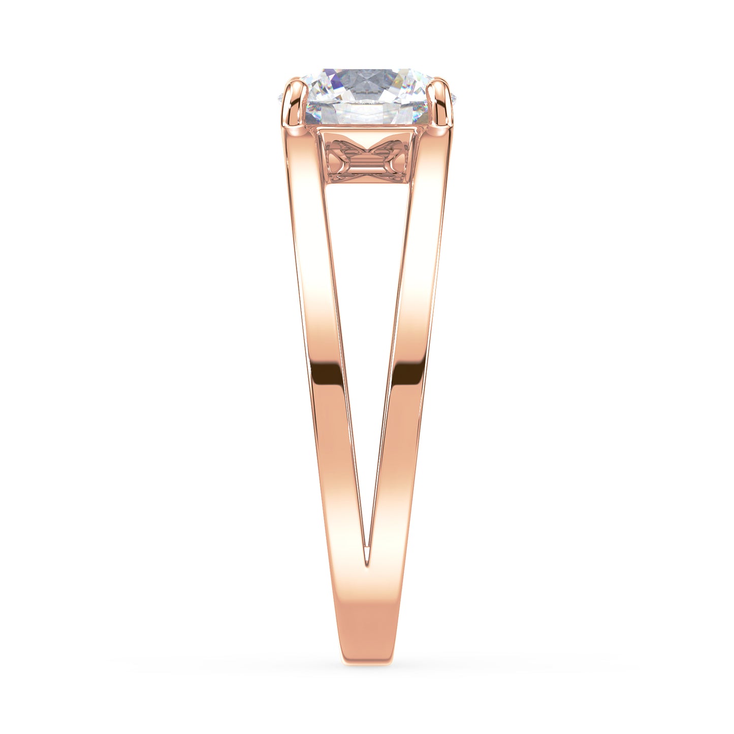 Contemporary Open Band Diamond Ring