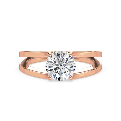 Contemporary Open Band Diamond Ring