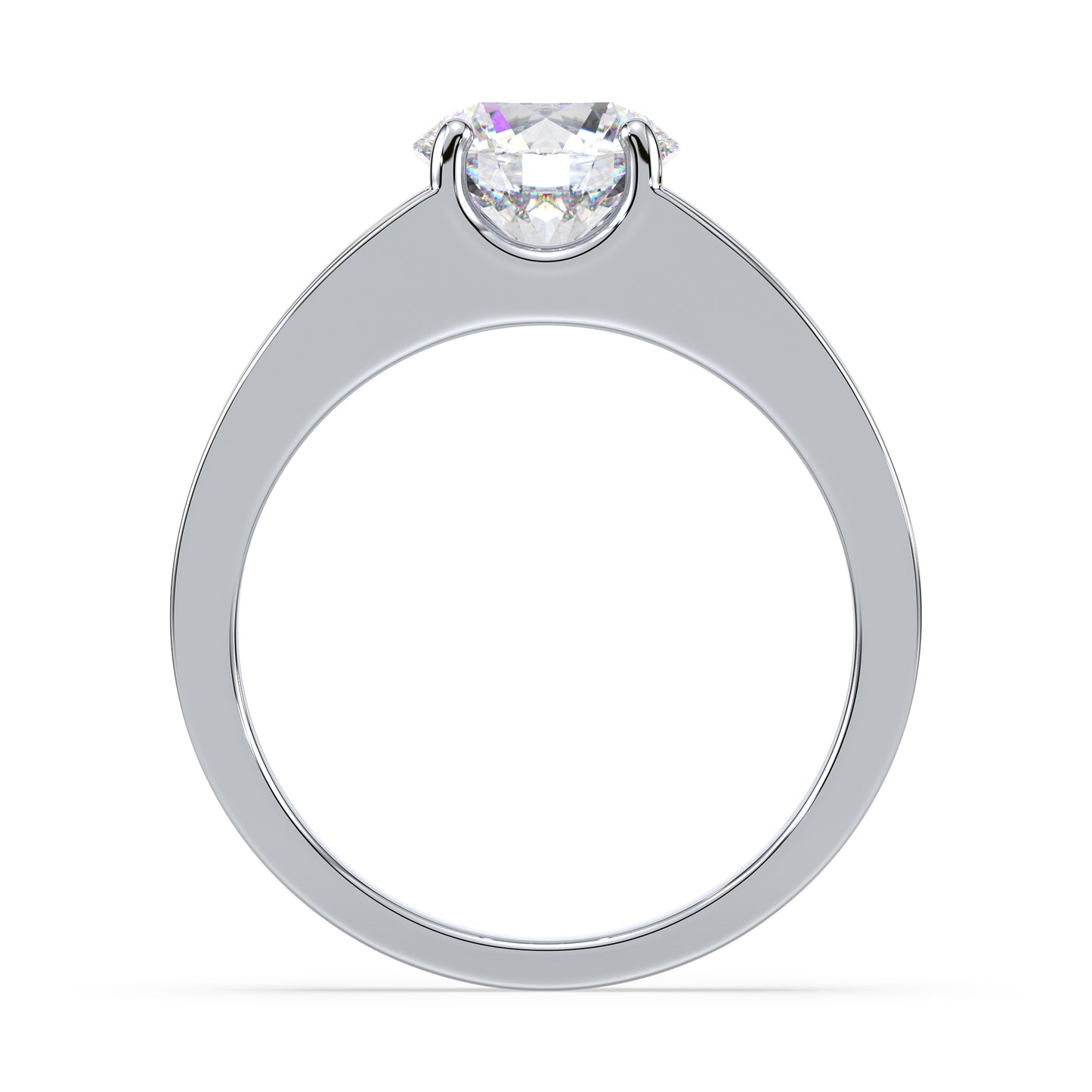 Contemporary Open Band Diamond Ring