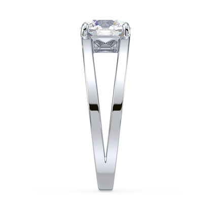 Contemporary Open Band Diamond Ring
