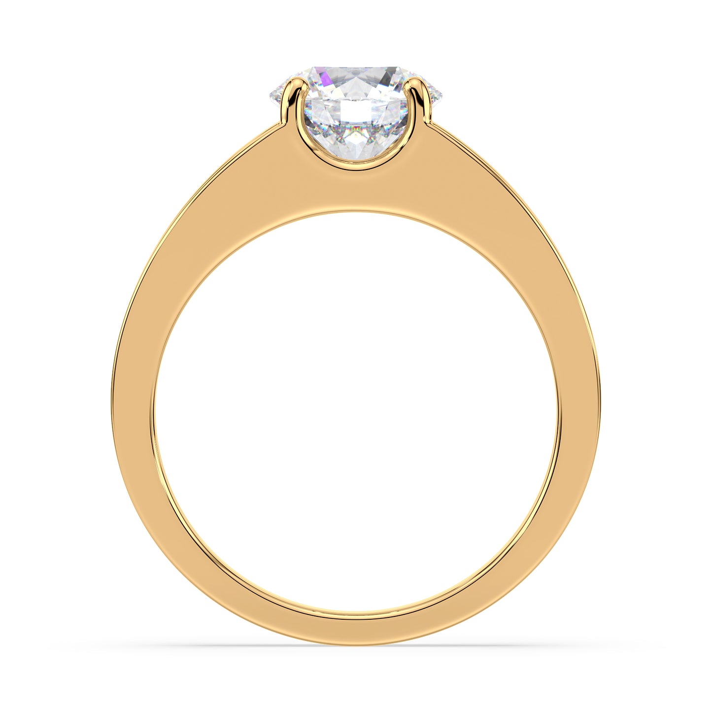 Contemporary Open Band Diamond Ring