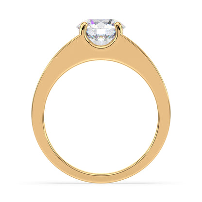 Contemporary Open Band Diamond Ring