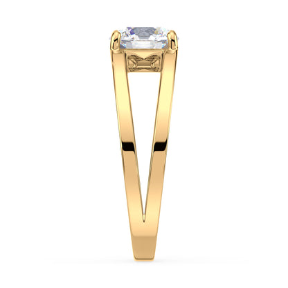 Contemporary Open Band Diamond Ring