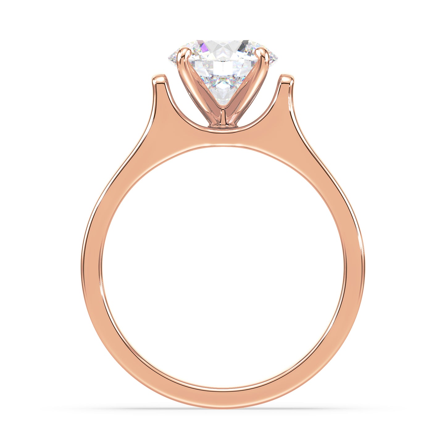 Bold Solitaire Diamond Engagement Ring