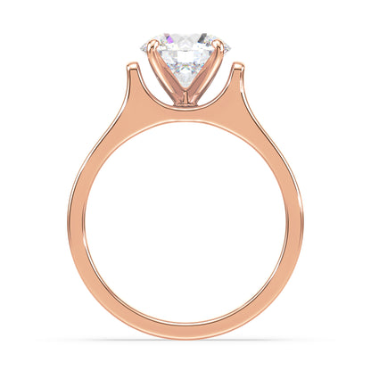 Bold Solitaire Diamond Engagement Ring