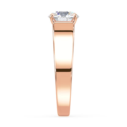 Bold Solitaire Diamond Engagement Ring
