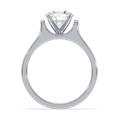 Bold Solitaire Diamond Engagement Ring