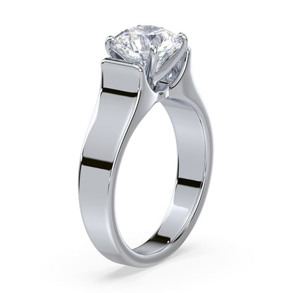Bold Solitaire Diamond Engagement Ring