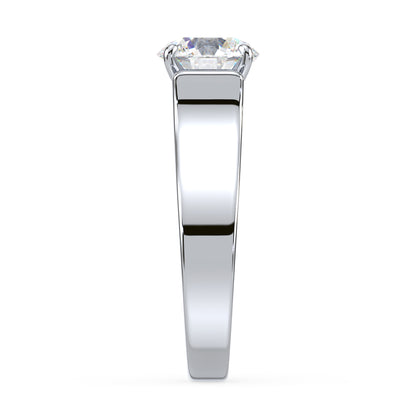 Bold Solitaire Diamond Engagement Ring