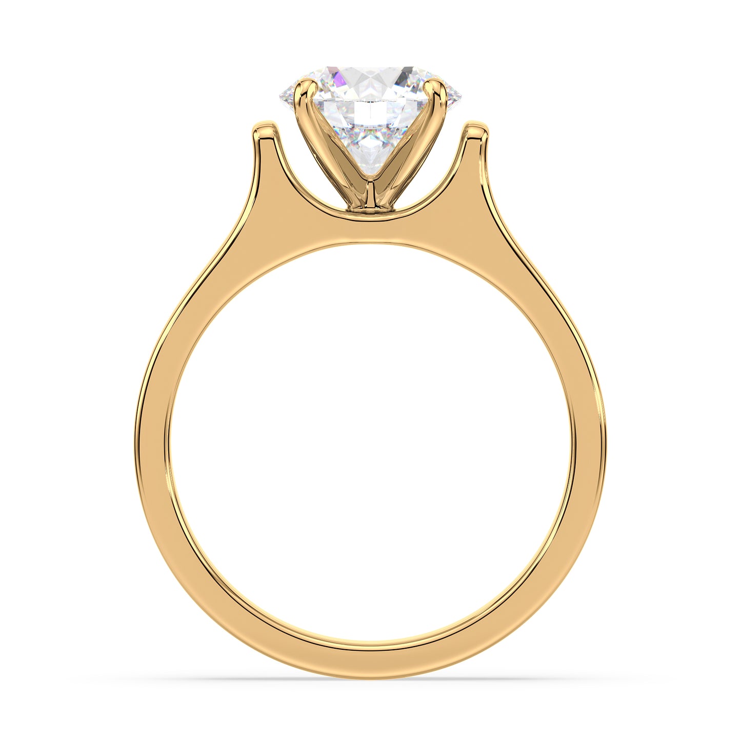 Bold Solitaire Diamond Engagement Ring