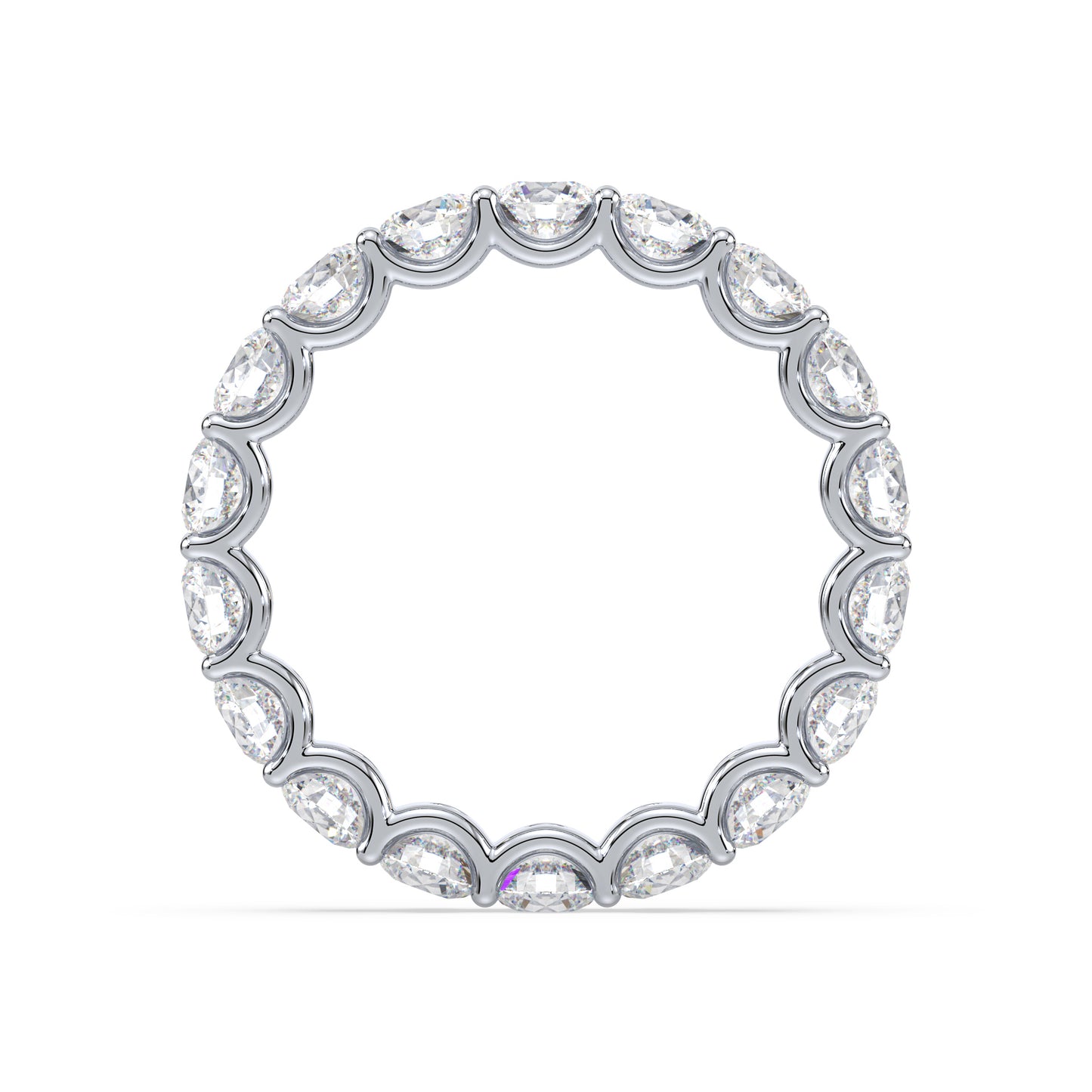 Radiant Diamond Eternity Ring in Rose Gold