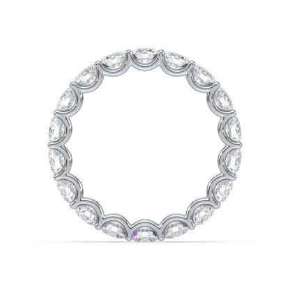 Radiant Diamond Eternity Ring in Rose Gold