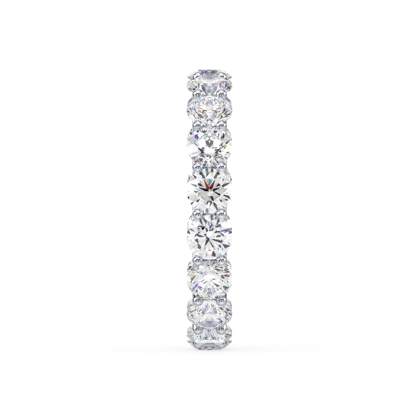 Radiant Diamond Eternity Ring in Rose Gold