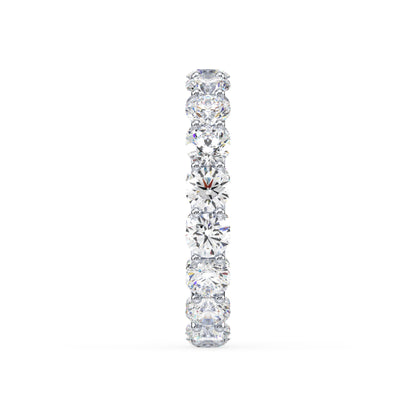 Radiant Diamond Eternity Ring in Rose Gold