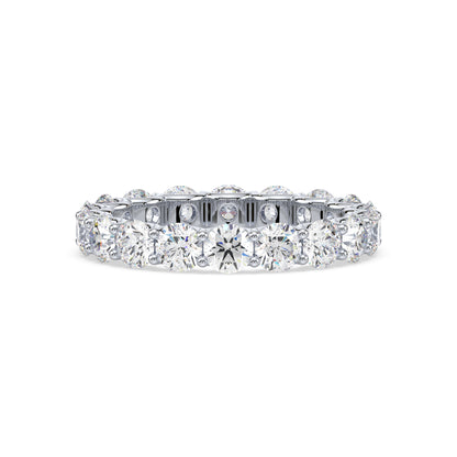 Radiant Diamond Eternity Ring in Rose Gold