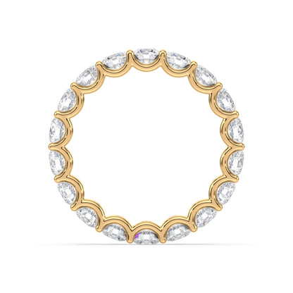 Radiant Diamond Eternity Ring in Rose Gold