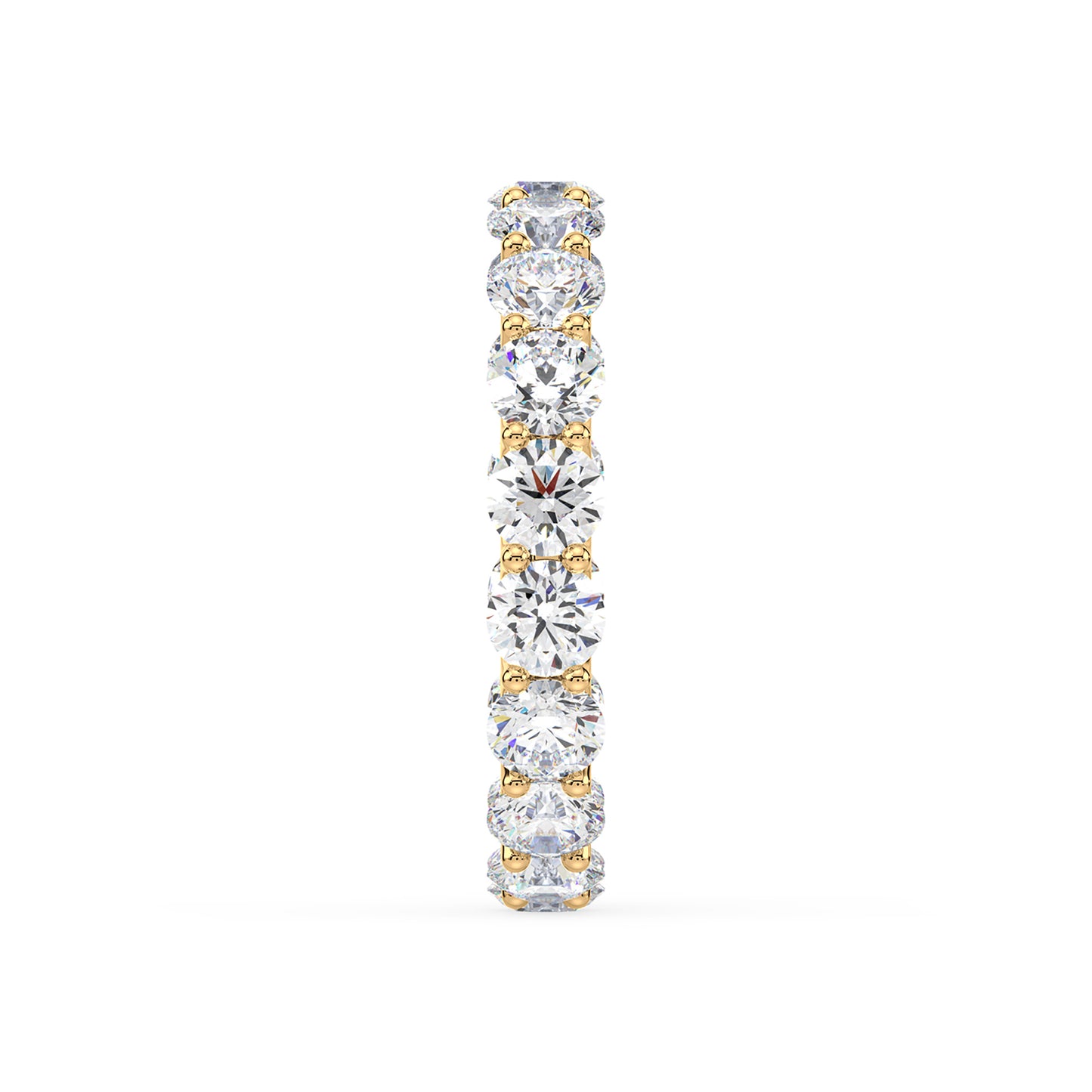 Radiant Diamond Eternity Ring in Rose Gold