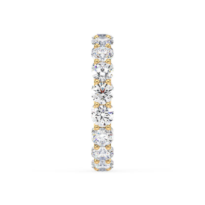 Radiant Diamond Eternity Ring in Rose Gold