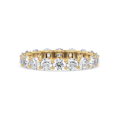 Radiant Diamond Eternity Ring in Rose Gold