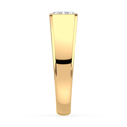 Bold Emerald-Cut Diamond Signet Ring