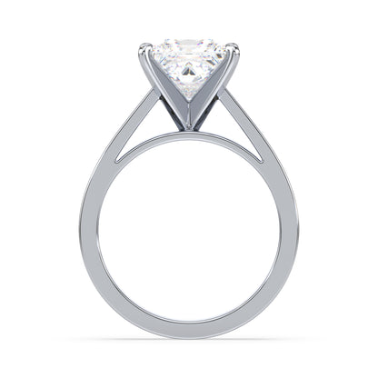 Classic Princess-Cut Diamond Solitaire Ring