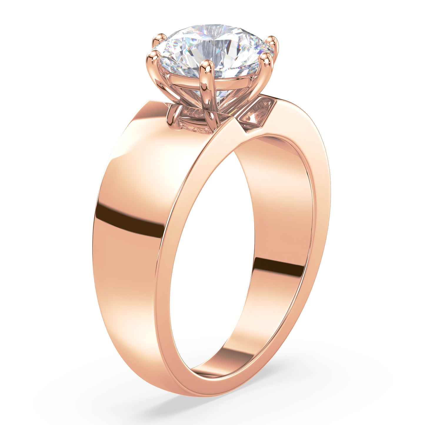 Classic Round Diamond Solitaire Ring