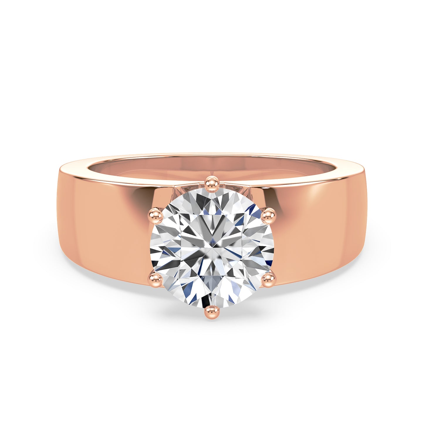 Classic Round Diamond Solitaire Ring