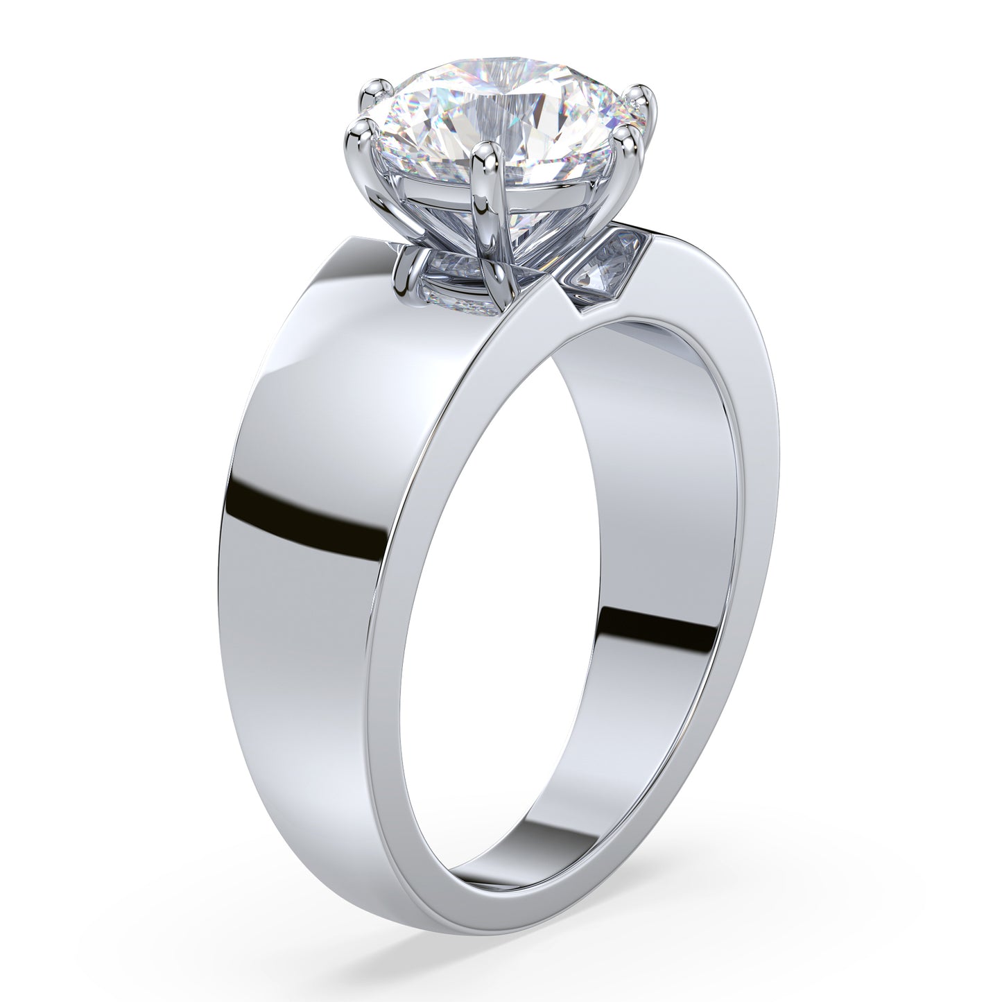 Classic Round Diamond Solitaire Ring