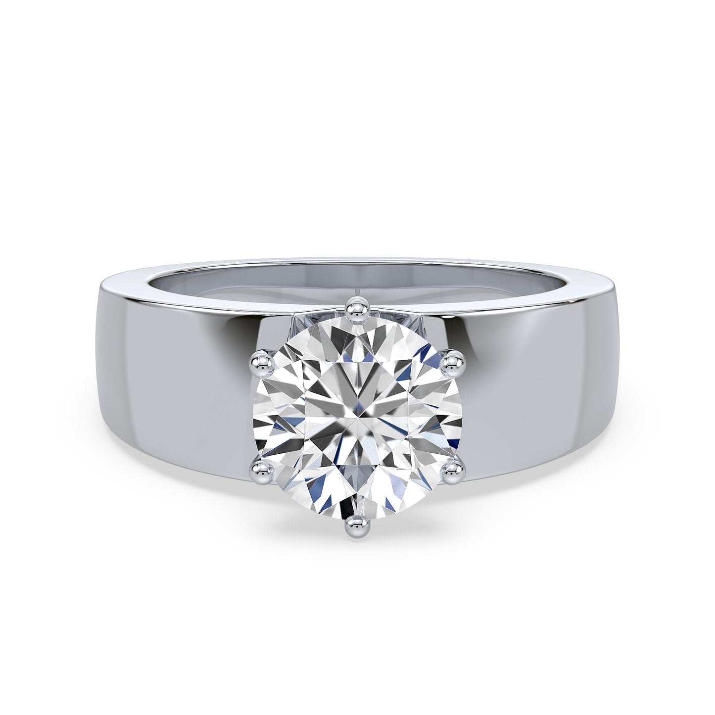 Classic Round Diamond Solitaire Ring