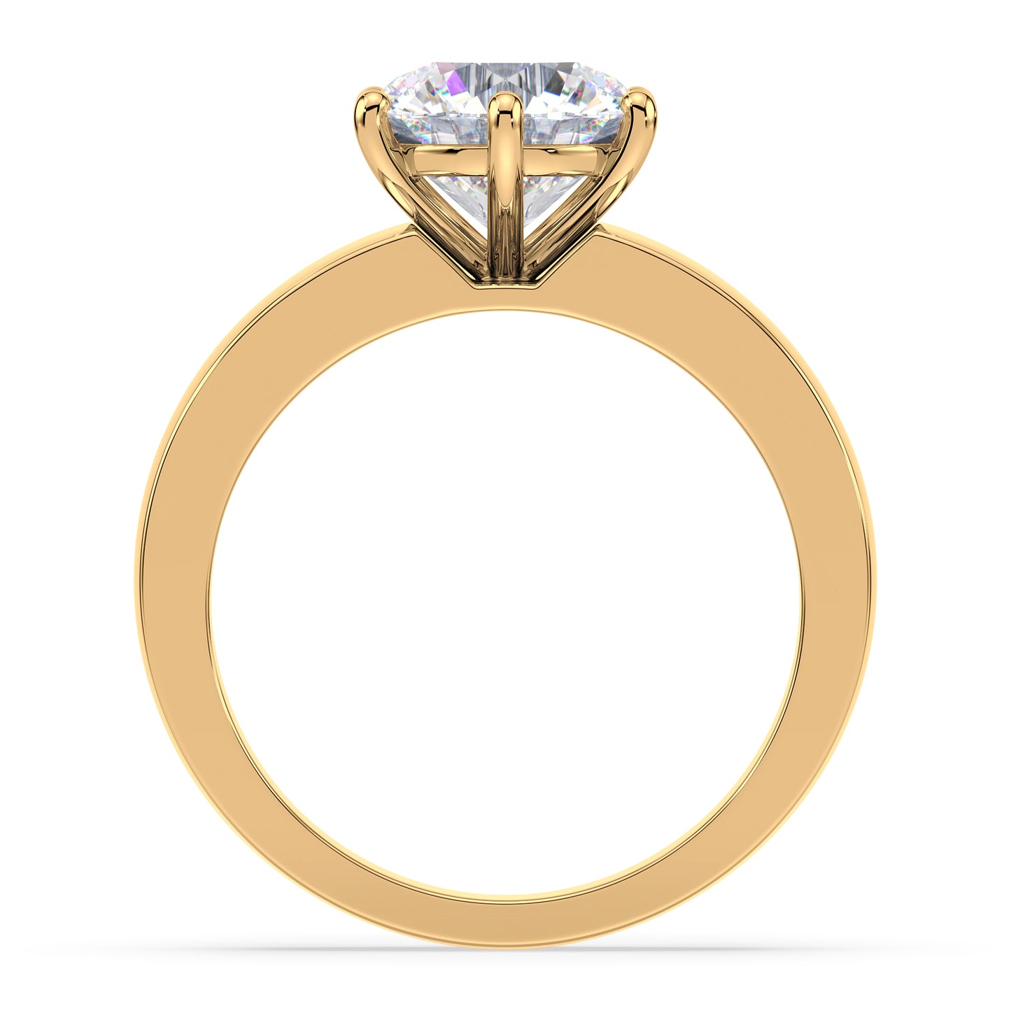 Classic Round Diamond Solitaire Ring