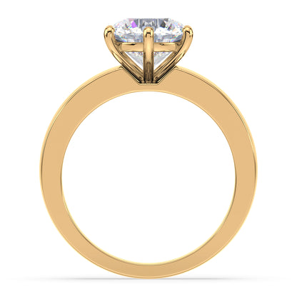 Classic Round Diamond Solitaire Ring
