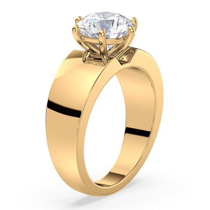 Classic Round Diamond Solitaire Ring