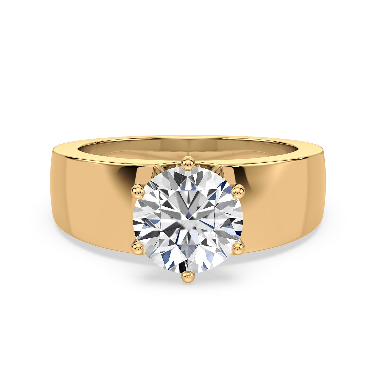Classic Round Diamond Solitaire Ring