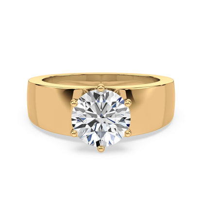 Classic Round Diamond Solitaire Ring